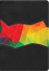 NIV Rainbow Study Bible Kaleidoscope Black LeatherTouch